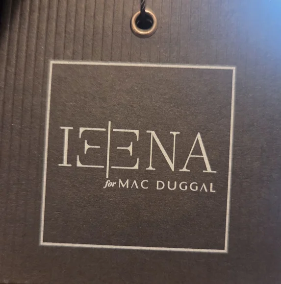 Mac Duggal Ieena Gold & Black One Shoulder Tiered Ruffle Maxi Gown - Picture 2 of 12